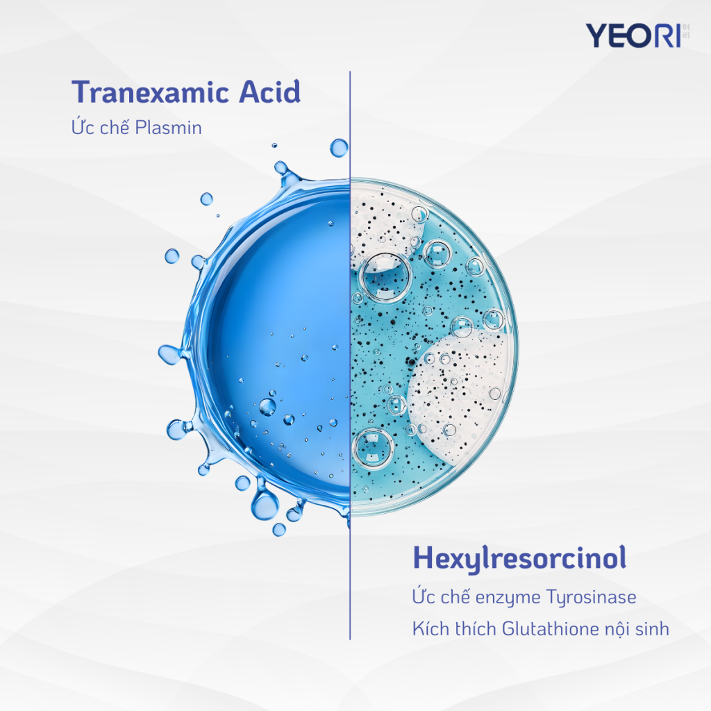 CƠ CHẾ TÁC ĐỘNG CỦA TRANEXAMIC ACID VÀ HEXYLRESORCINOL TRONG ĐIỀU TRỊ TĂNG SẮC TỐ