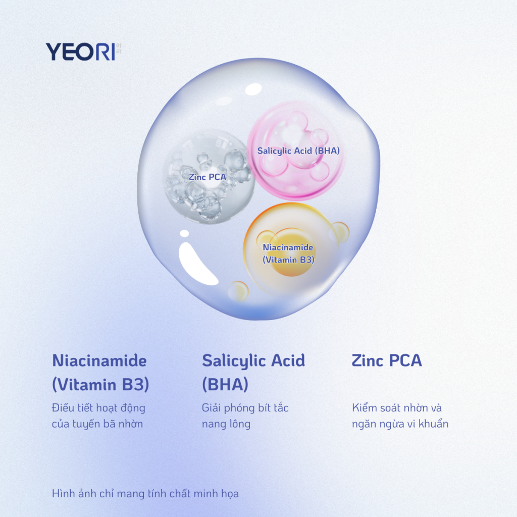 TOP 3 HOẠT CHẤT GIÚP KIỂM SOÁT DẦU NHỜN VÀ THU NHỎ LỖ CHÂN LÔNG